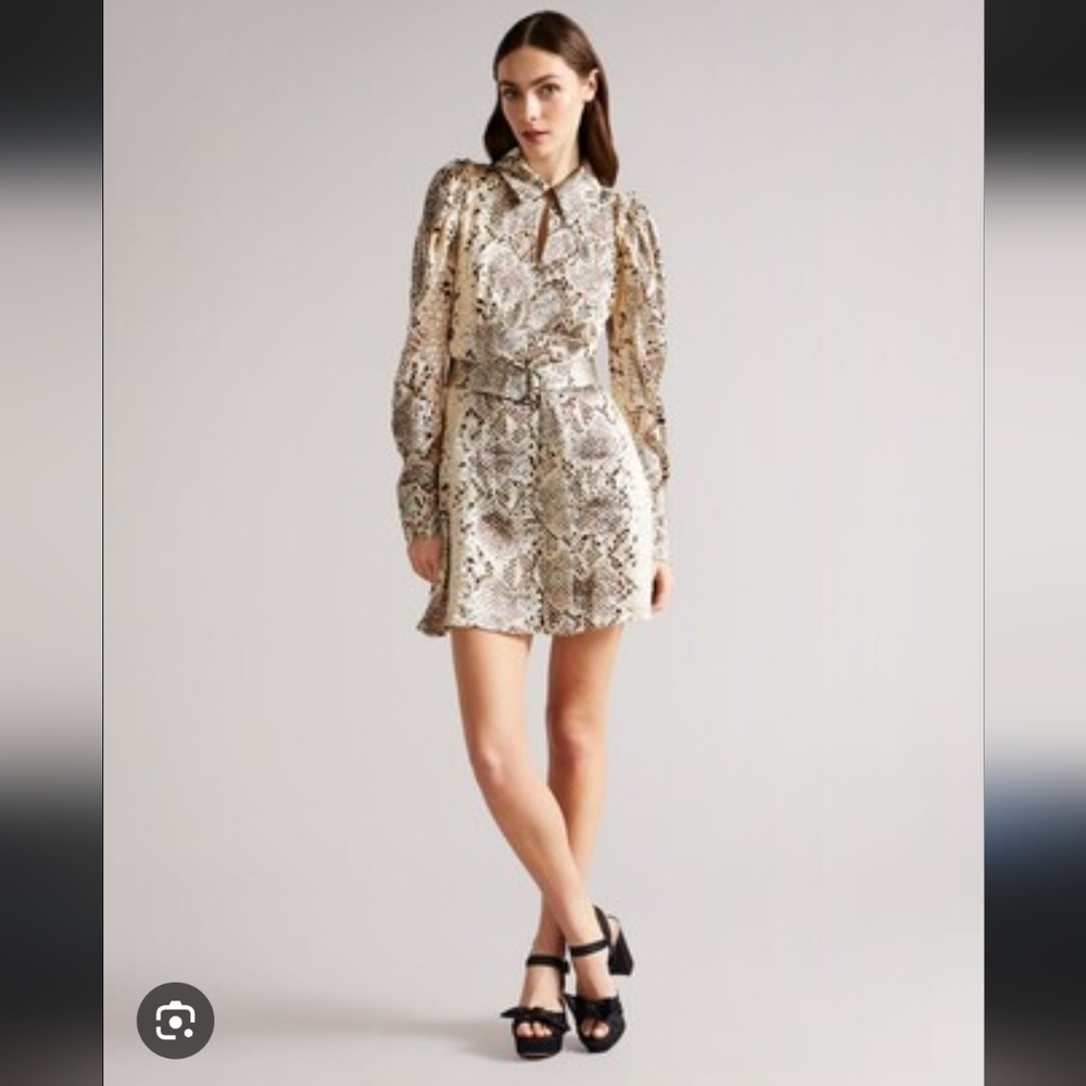 Ted Baker London Avili Reptile Print Dress